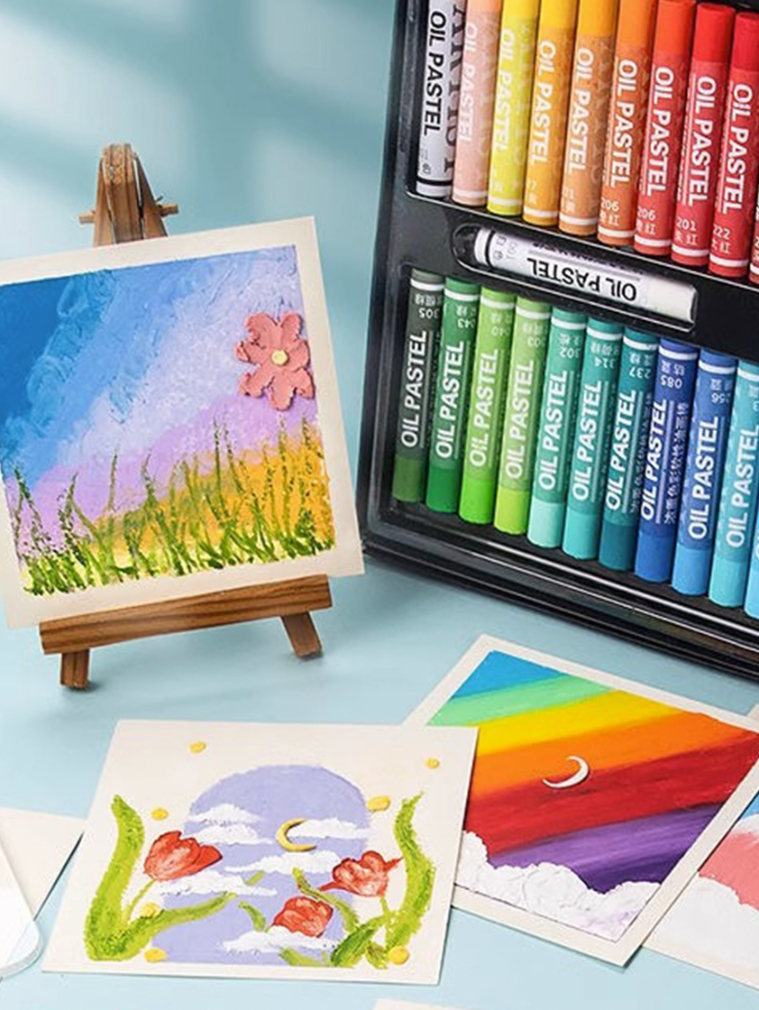 ألوان شمع زيتية باستيل