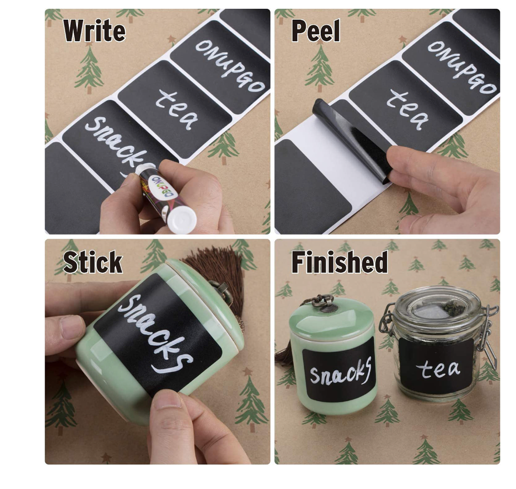 ملصقات الطباشير لتنظيم الخزائن