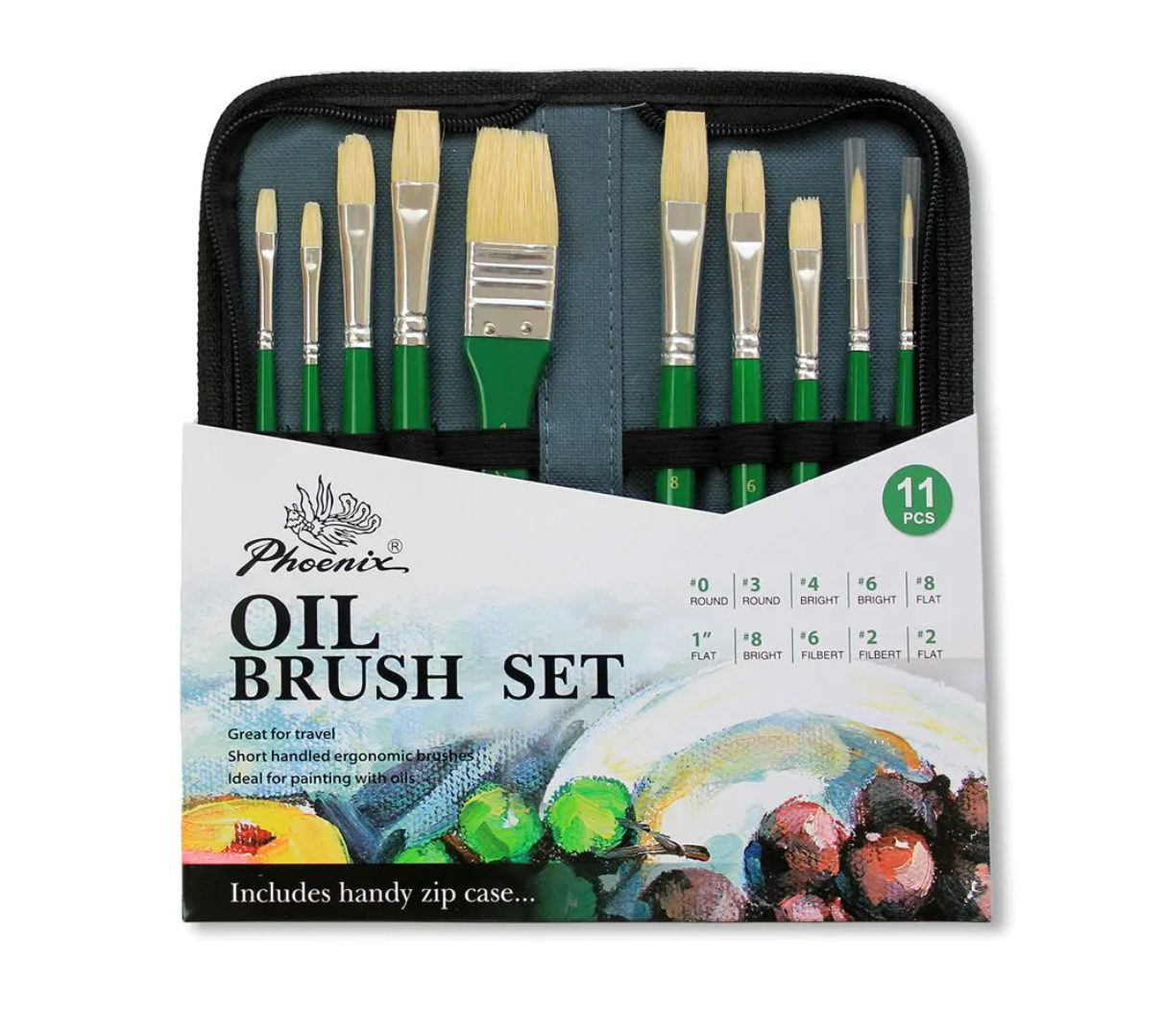 مجموعة فرش الألوان الزيتية