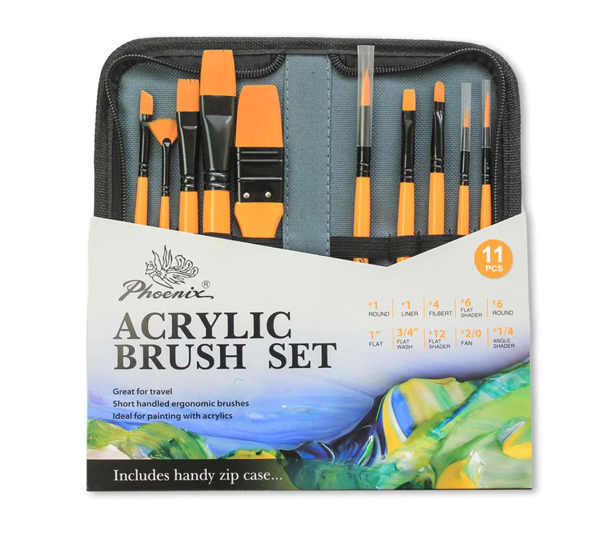 مجموعة فرش تلوين أكليرك