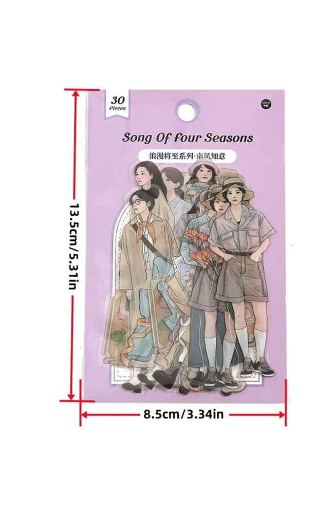 ملصق بأشكال البنات كلاسيكي