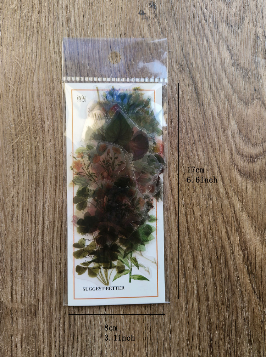 ملصقات الورود المجففة