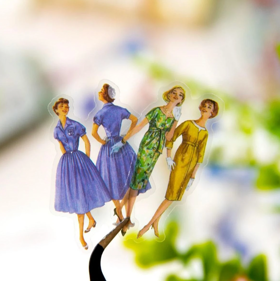 ملصقات بشكل فتيات كلاسيك